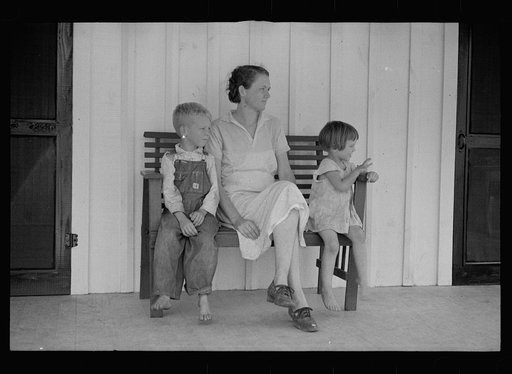 Wife and children of tenant farmer who has been resettled, Irwin County, Georgia