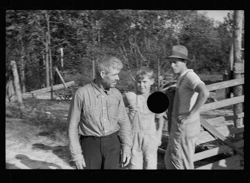 Untitled photo, possibly related to: Resettled farmer who has failed to cooperate with Wolf Creek Farm Project, Georgia