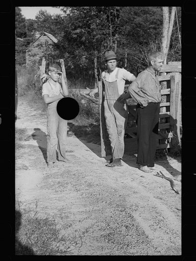 Untitled photo, possibly related to: Resettled farmer who has failed to cooperate with Wolf Creek Farm Project, Georgia