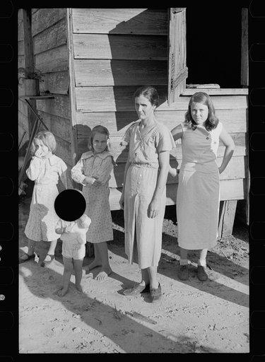 Untitled photo, possibly related to: Resettled farmer who has failed to cooperate with Wolf Creek Farm Project, Georgia