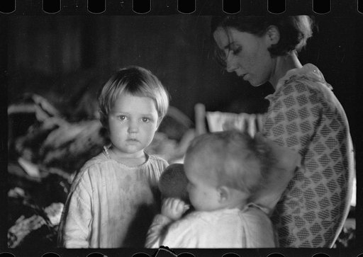 Untitled photo, possibly related to: Children of sharecropper, North Carolina