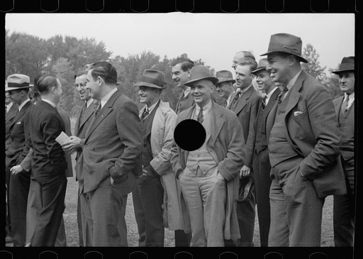 Untitled photo, possibly related to: Resettlement officers at opening of Berwyn Project, Maryland