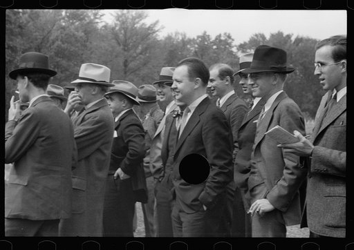 Untitled photo, possibly related to: Resettlement officers at opening of Berwyn Project, Maryland