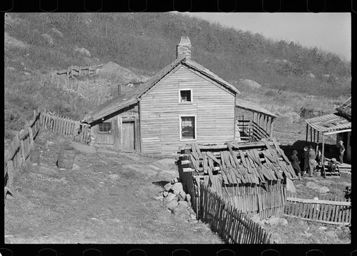 Untitled photo, possibly related to: Home of Fannie Corbin, Shenandoah National Park, Virginia. House on Corbin Hollow farm