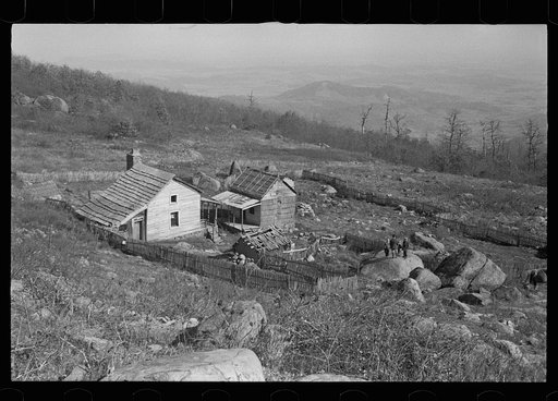 Home of Fannie Corbin, Shenandoah National Park, Virginia. House on Corbin Hollow farm
