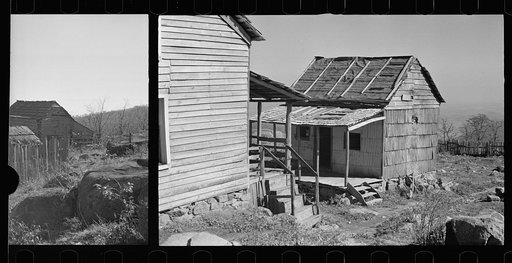 Untitled photo, possibly related to: Home of Fannie Corbin, Shenandoah National Park, Virginia. House on Corbin Hollow farm