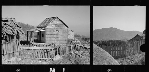 Untitled photo, possibly related to: Home of Fannie Corbin, Shenandoah National Park, Virginia. House on Corbin Hollow farm
