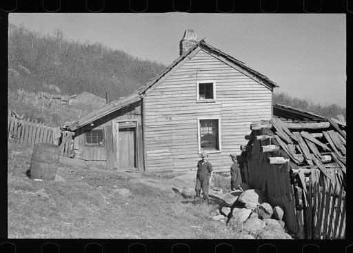 Untitled photo, possibly related to: Home of Fannie Corbin, Shenandoah National Park, Virginia. House on Corbin Hollow farm