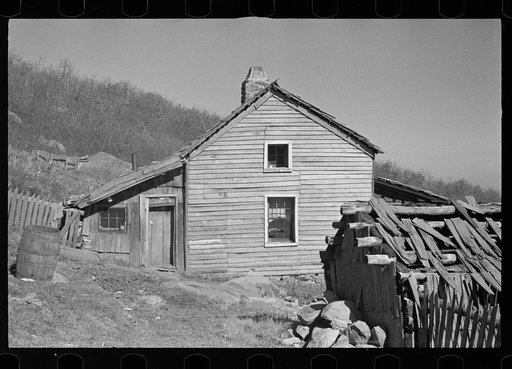 Untitled photo, possibly related to: Home of Fannie Corbin, Shenandoah National Park, Virginia. House on Corbin Hollow farm