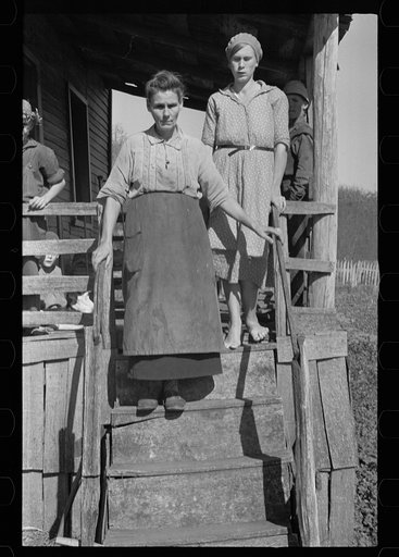 Fannie Corbin with some of her children, Shenandoah National Park, Virginia