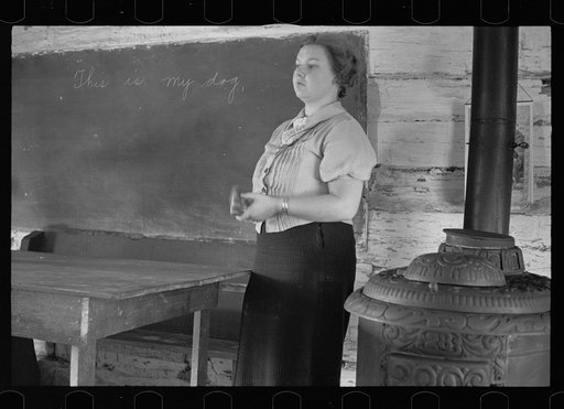 Untitled photo, possibly related to: Schoolteacher at Corbin Hollow, Shenandoah National Park, Virginia