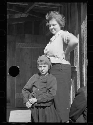 Untitled photo, possibly related to: Schoolteacher at Corbin Hollow and one of the pupils, Shenandoah National Park, Virginia