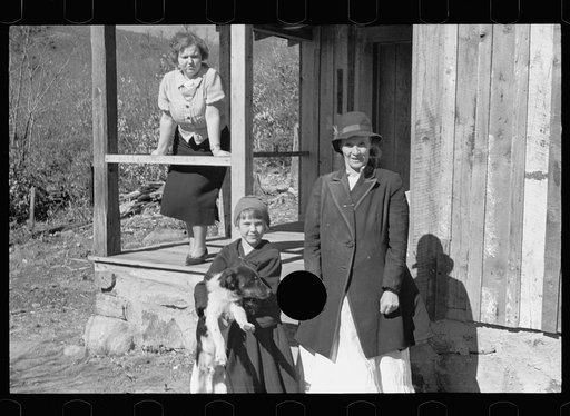 Untitled photo, possibly related to: Corbin Hollow. Shenandoah National Park, Virginia. Dicee Corbin with one of her children