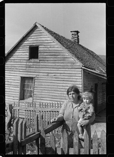 Wife and child of squatter, Old Rag, Virginia
