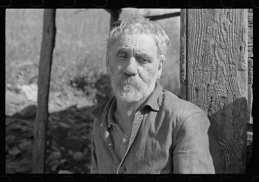 Fennel Corbin who is being resettled on new land, Virginia