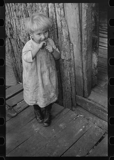 Untitled photo, possibly related to: Child living in Corbin Hollow, Virginia