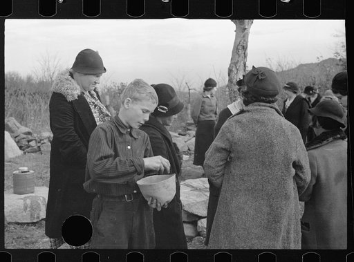 Untitled photo, possibly related to: Mrs. Eddie Nicholson, who frequently goes to the nearby resort to beg, Shenandoah National Park, Virginia
