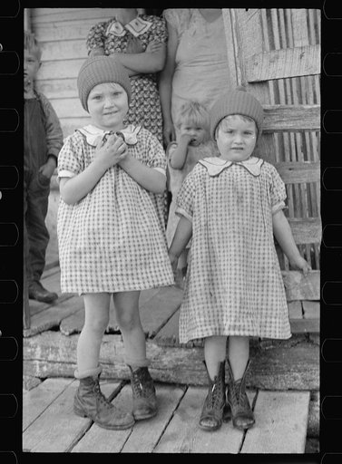 Two of Mrs. Brown's grandchildren, Shenandoah National Park, Virginia, Old Rag