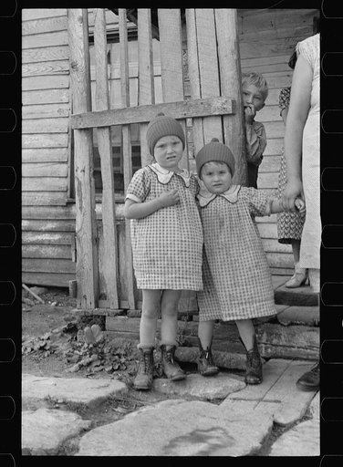 Untitled photo, possibly related to: Two of Mrs. Brown's grandchildren, Shenandoah National Park, Virginia, Old Rag
