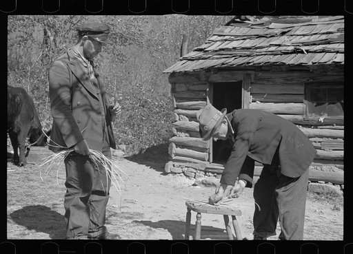 Untitled photo, possibly related to: Weaving a basket, Shenandoah National Park, Nicholson Hollow, Virginia