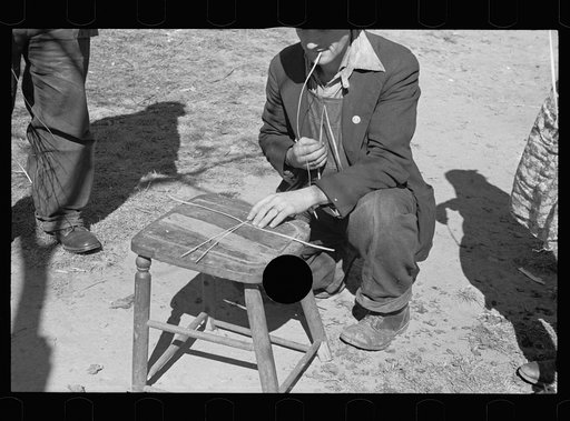 Untitled photo, possibly related to: Weaving a basket, Shenandoah National Park, Nicholson Hollow, Virginia