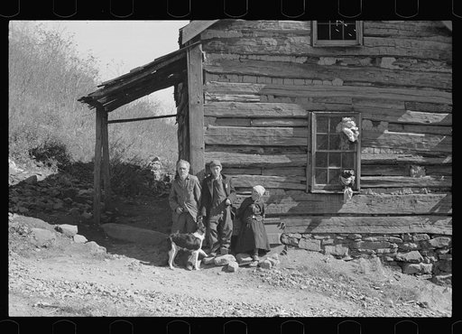 Fennel Corbin and two of his grandchildren, Shenandoah National Park, Virginia