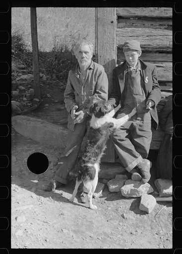 Untitled photo, possibly related to: Fennel Corbin and two of his grandchildren, Shenandoah National Park, Virginia