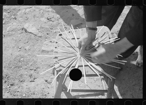 Untitled photo, possibly related to: Weaving a basket, Shenandoah National Park, Nicholson Hollow, Virginia