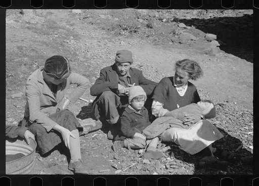 Untitled photo, possibly related to: Dicee Corbin with some of her children and grandchildren, Shenandoah National Park, Virginia