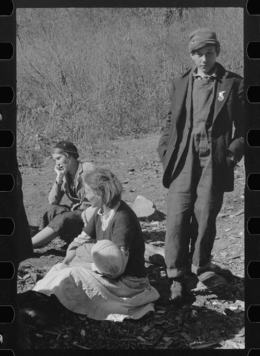 Dicee Corbin with some of her children and grandchildren, Shenandoah National Park, Virginia