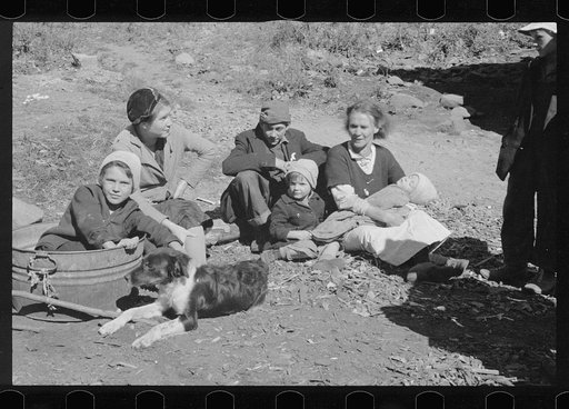 Dicee Corbin with some of her children and grandchildren, Shenandoah National Park, Virginia