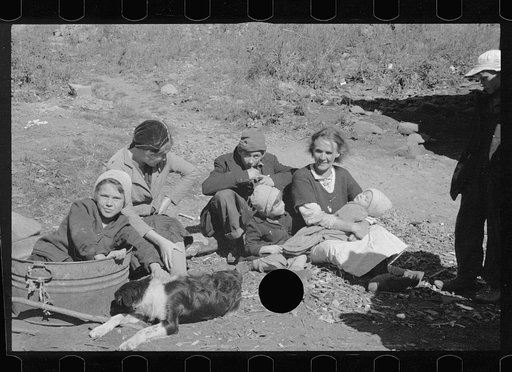 Untitled photo, possibly related to: Dicee Corbin with some of her children and grandchildren, Shenandoah National Park, Virginia