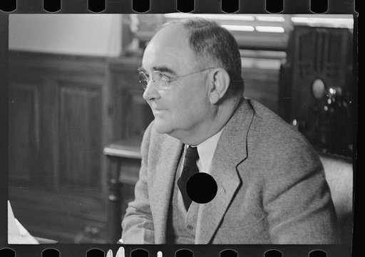 Untitled photo, possibly related to: Dr. Alexander, assistant to the administrator of the U.S. Resettlement Administration, Washington, D.C.