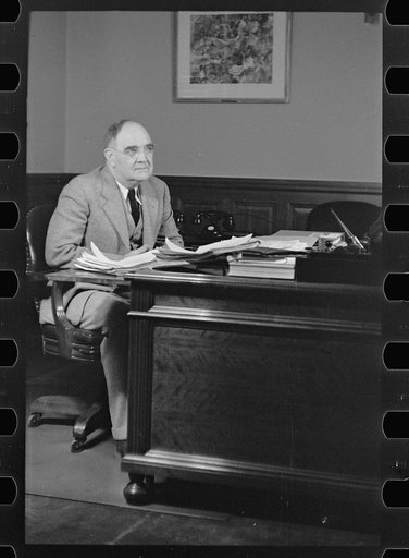 Untitled photo, possibly related to: Dr. Alexander, assistant to the administrator of the U.S. Resettlement Administration, Washington, D.C.