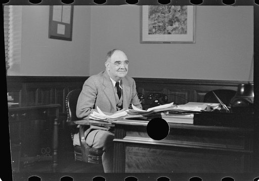 Untitled photo, possibly related to: Dr. Alexander, assistant to the administrator of the U.S. Resettlement Administration, Washington, D.C.