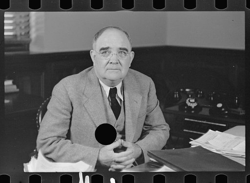 Untitled photo, possibly related to: Dr. Alexander, assistant to the administrator of the U.S. Resettlement Administration, Washington, D.C.