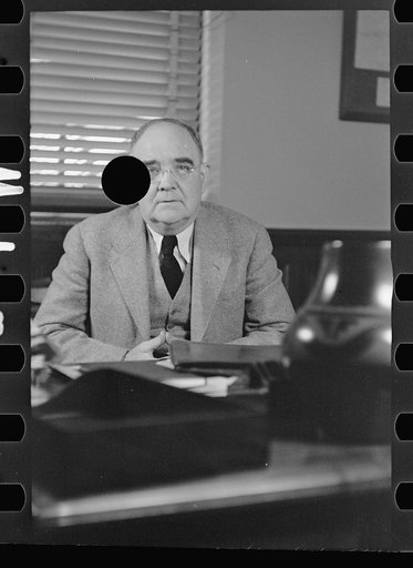Untitled photo, possibly related to: Dr. Alexander, assistant to the administrator of the U.S. Resettlement Administration, Washington, D.C.