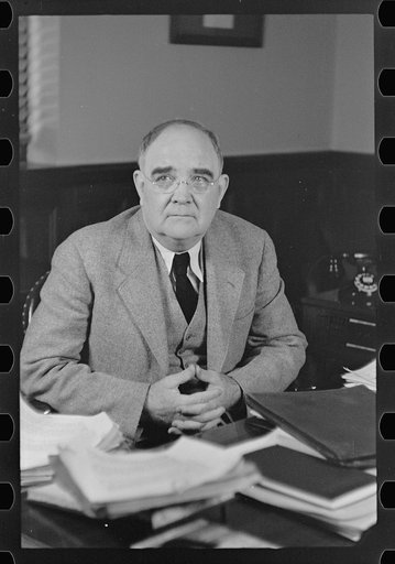 Untitled photo, possibly related to: Dr. Alexander, assistant to the administrator of the U.S. Resettlement Administration, Washington, D.C.