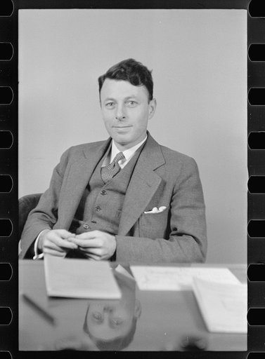 Untitled photo, possibly related to: Mr. Lawrence Hewes, chief assistant to the administrator