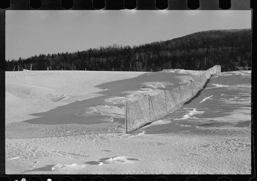 Snow fence, Coos County, New Hampshire