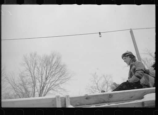 Untitled photo, possibly related to: Toboggan, Lancaster, New Hampshire