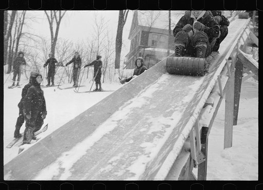 Untitled photo, possibly related to: Toboggan, Lancaster, New Hampshire