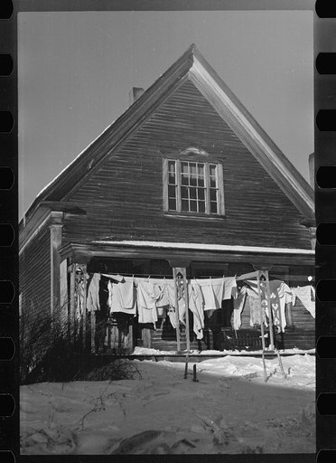 Untitled photo, possibly related to: Home of pulpwood cutter, Groveton, New Hampshire