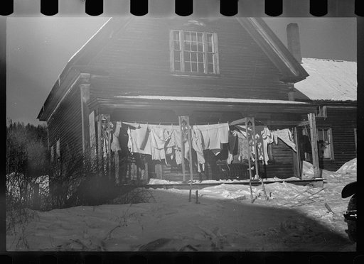 Untitled photo, possibly related to: Home of pulpwood cutter, Groveton, New Hampshire