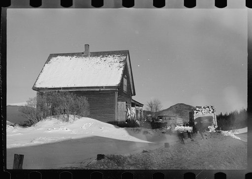 Untitled photo, possibly related to: Home of pulpwood cutter, Groveton, New Hampshire