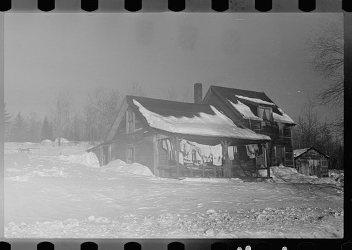 Untitled photo, possibly related to: Home of paper mill worker, Groveton, New Hampshire