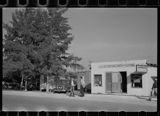 A tourist camp used by migratory workers near Belle Glade, Florida