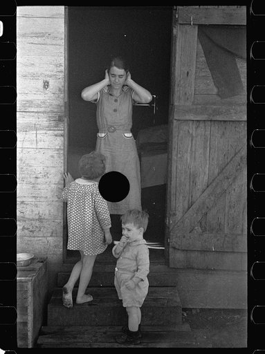Untitled photo, possibly related to: Part of migrant agricultural worker's family near Belle Glade, Florida