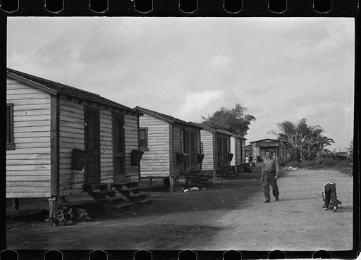 Untitled photo, possibly related to: In a tourist camp for migratory agricultural workers near Belle Glade, Florida