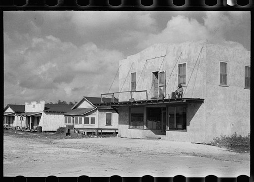 Scene in the Negro section of Belle Glade, Florida